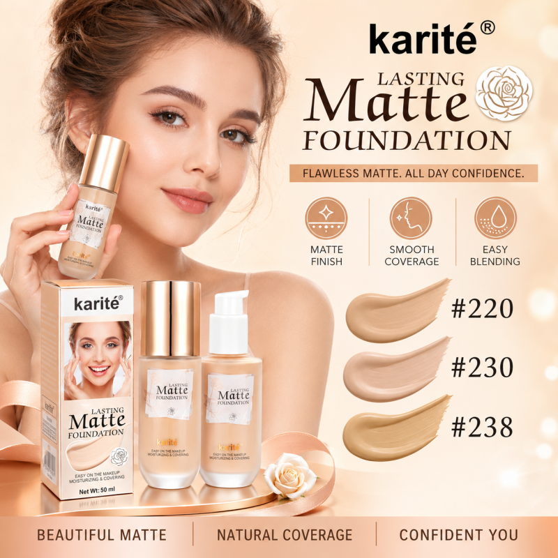 Karite Lasting Matte Foundation (Shade 220)