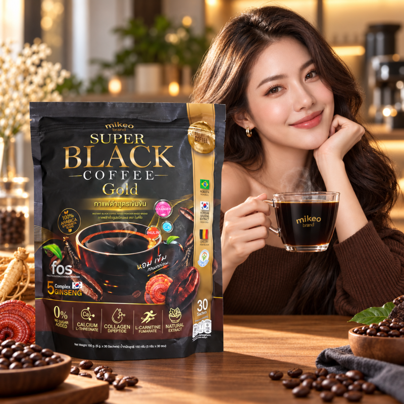 MIKEO Super Black Coffee Gold